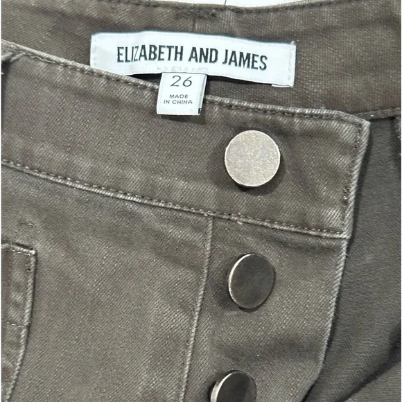 Elizabeth and James Carmine Cropped
Button Fly Wide Leg Jeans Size 26. C… - Picture 6 of 15
